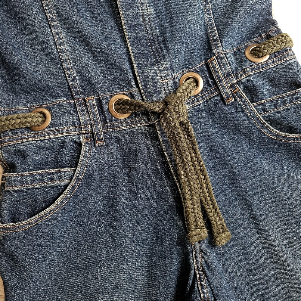Free People Edison Wideleg Coveralls Denim Boilersuit - Picture 6 of 11
